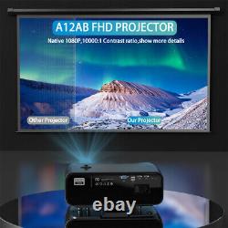 10000LUMEN Smart 5G Wifi Projector Native 1080p Android BT Online App HDMI 4K HD