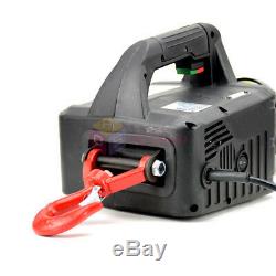 110V/220V Portable Household Electric Winch Wireless Remote Control Rope Hoist