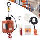 110v 3-in-1 Led Indicator Orange Electric Hoist Winch With Wireless Remote Control