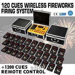 120 Cues Fireworks Firing System With 1200 Cues Wireless Remote Control