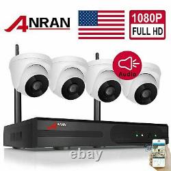 1296P HD Wifi Security Camera System Wireless Outdoor IP CCTV 8CH NVR Kit APP US