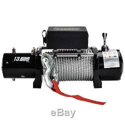 13000lbs 12V Electric Recovery Winch Truck SUV Wireless Remote Control