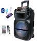 15 Bluetooth Portable Fm Speaker Heavy Bass Tailgate Stereo Pa System Mic Aux