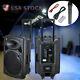 15 Portable Bluetooth Usb Active Pa Speaker Withwireless Mic & Remote Party Show