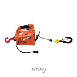 1500W Electric Hoist 1100LBS Electric Winch Lift with Wireless Remote Control