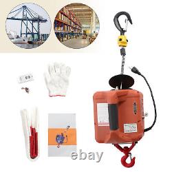 1500W Electric Hoist 110V Electric Winch 11000LBS and Wireless Remote Control