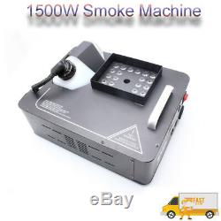 1500W Fog Machine RGB LED Stage Lighting DMX Smoke Wireless Controler Disco Show