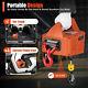 1500w Manganese Steel+al Electric Hoist With Wireless Remote Control 1100lbs New