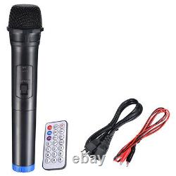 150W 15 Portable Remote Audio PA Speaker with Bluetooth USB Wireless microphone