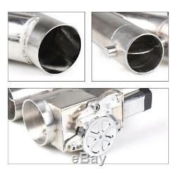 2×2.5 63mm Exhaust Control Cut Out Dual Valve Electric Y Pipe Wireless Remote