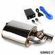 2.5 Inlet Outlet Exhaust Muffler Resonator Pipe + Cutout Valve + Remote Control