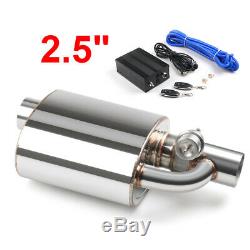 2.5 Tip On Single Exhaust Muffler Valve Cutout With Wireless Remote Controller