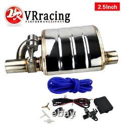 2.5 Tip On Single Exhaust Muffler Valve Cutout With Wireless Remote Controller