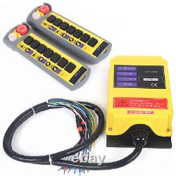 2-Speed Industrial Hoist Crane Wireless Radio Remote Control for 6 Route Control
