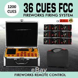 2020NEW+36 Cues FCC fireworks firing system+1200Cues CE wireless remote Controll