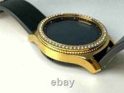 24K GOLD Plated Samsung Gear S3 Classic DIAMOND Rhinestone Bezel Custom