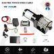 2500lb 12v Electric Recovery Winch Truck Suv Steel Cable Wireless Remote Control