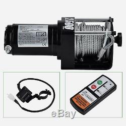 2500lbs 12V Electric Recovery Winch Truck SUV Wireless Remote Control