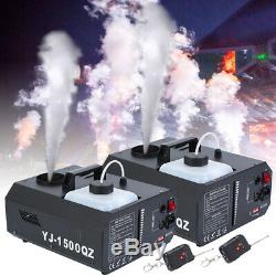 2Pcs 1500W DMX Up Shot Fog Machine Fogger Upspray Smoke Vertical with Control