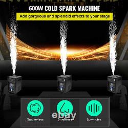 2Pcs 600W Cold Spark Firework Machine DMX Stage Effect Low Noise Stage Events US