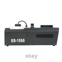 2x Fog Machine RGB 3in1 9 LED DMX512 Vertical Spray Stage Smoke Fogger with Remote