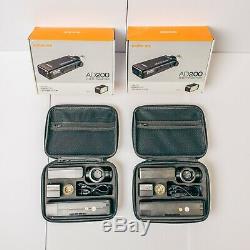 2x (Two) Godox AD200s with all accessories, 2x light stands, transmitters & more