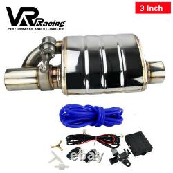 3.0 Tip On Single Exhaust Muffler Valve Cutout With Wireless Remote Controller