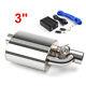 3 Tip On Single Exhaust Muffler Valve Cutout With Wireless Remote Controller