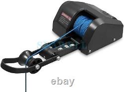 35 LBs Boat Saltwater Electric Anchor Winch With Wireless Remote Control black