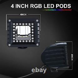 40/42INCH RGB LED Light Bar Chasing Strobe Flashing Mode APP/Remote Control 12V