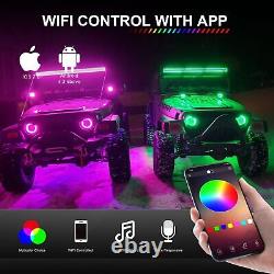 42 240W Bluetooth Off-road RGB LED Light Bar + Wiring APP/Remote Control 12V