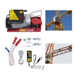 440lbs Professional Electric Hoist Winch Crane with Wireless Remote Control