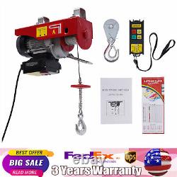 440lbs Professional Electric Hoist Winch Crane with Wireless Remote Control