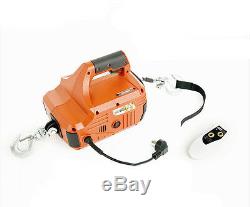 450KG4.6M Portable Household Electric Winch With Wireless Remote Control 220V