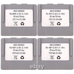 4Pcs 683 00900 3.6V battery for Hetronic Pump Truck Wireless Remote Control Grey