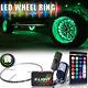 4x 17 Wheel Ring Rim Light Rgb All-color Led Wheel Well Light Kit For Car Truck