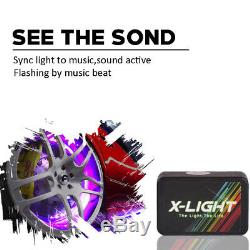4x 17 Wheel Ring Rim Light RGB All-Color LED Wheel Well Light Kit for Car Truck