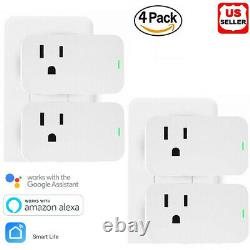 4x Remote Control Home WiFi Smart Power Socket Wireless Timer Switch Outlet Plug