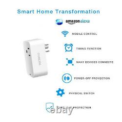 4x Remote Control Home WiFi Smart Power Socket Wireless Timer Switch Outlet Plug