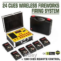 500M Remote wireless control 24 Cues Cold fireworks firing system Wedding switch