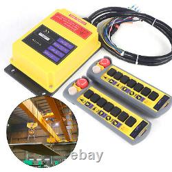 6 Channel Control Hoist Crane Wireless Remote Control System with 2 Transmitter