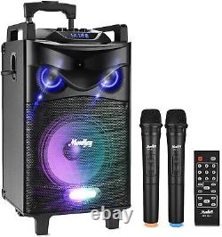 650W Portable Karaoke Machine PA System Speaker Woofer DJ Light