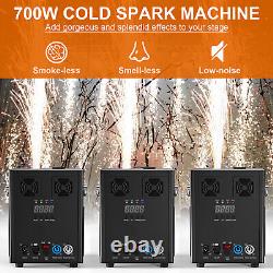 700W Cold Spark Machine DMX Wireless Remote Control Firework Machine