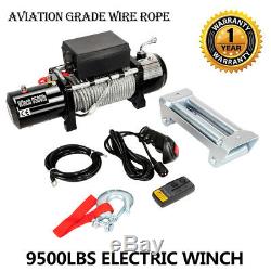 9500lbs12V Electric Winch for Truck, Jeep, Trailer for SUV Wireless Remote Control