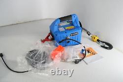 ANBULL 110V 3 in 1 Portable Electric Hoist w Wireless Remote Control Blue