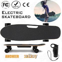 ANCHEER Electric Skateboard Dual Motor Longboard Board Wireless withRemote Control