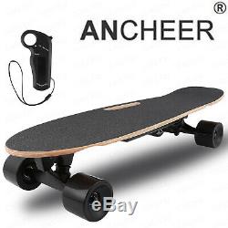 ANCHEER Electric Skateboard Wireless Remote Control Dual Motor Longboard Board #