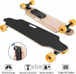 Aceshin Electric Skateboard Cruiser Maple Long Board Wireless +Remote Controller