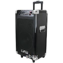 BEFREE SOUND PROFESSIONAL BLUETOOTH DJ PA PARTY SPEAKER with REMOTE MIC USB SD