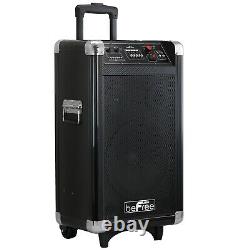 BEFREE SOUND PROFESSIONAL BLUETOOTH DJ PA PARTY SPEAKER with REMOTE MIC USB SD